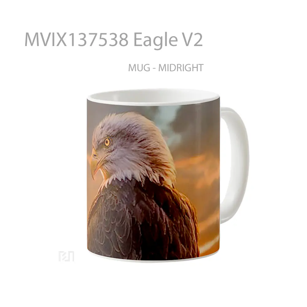 Mug Eagle V2 Gelas Hewan Lucu - All-side / Desain