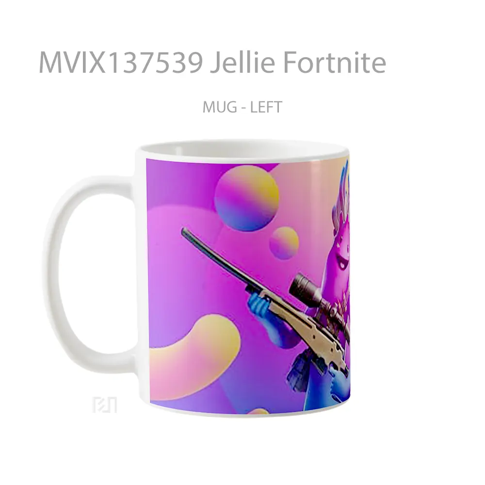 Mug Jellie Fortnite Cangkir Gamer - All-side / Desain