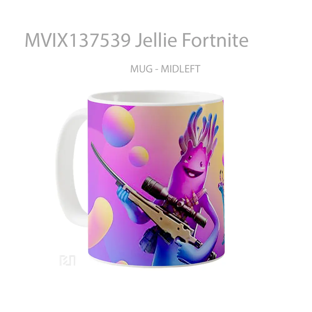Mug Jellie Fortnite Cangkir Gamer - All-side / Desain
