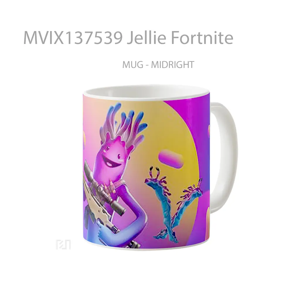 Mug Jellie Fortnite Cangkir Gamer - All-side / Desain