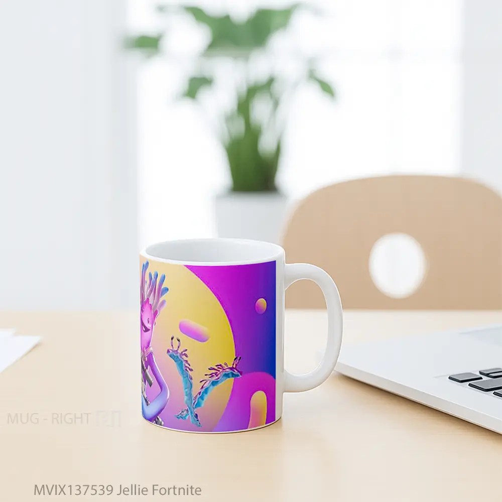 Mug Jellie Fortnite Cangkir Gamer - All-side / Desain