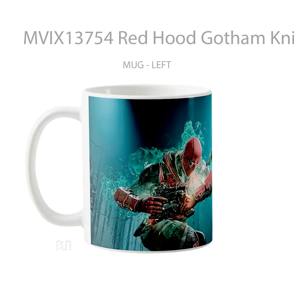 Mug Red Hood Gotham Knights Fighting Game Gelas Superhero - All-side / Desain