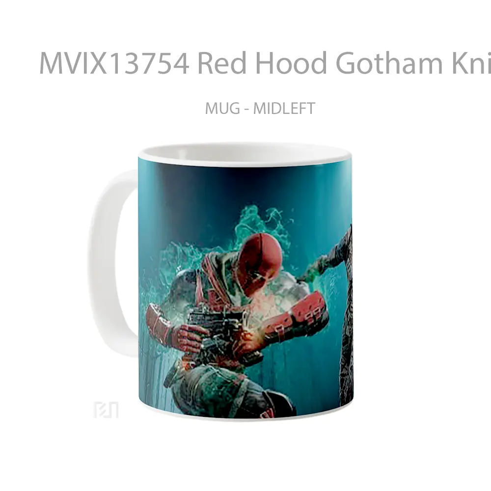 Mug Red Hood Gotham Knights Fighting Game Gelas Superhero - All-side / Desain