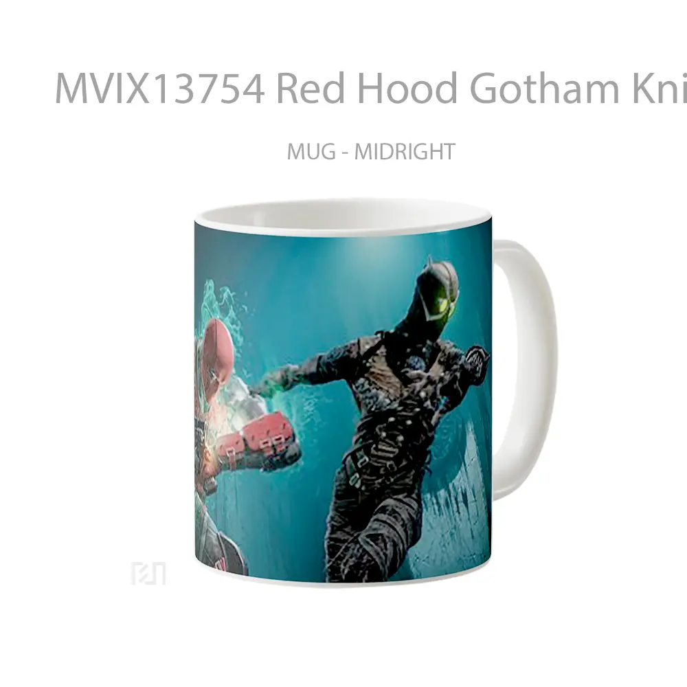 Mug Red Hood Gotham Knights Fighting Game Gelas Superhero - All-side / Desain