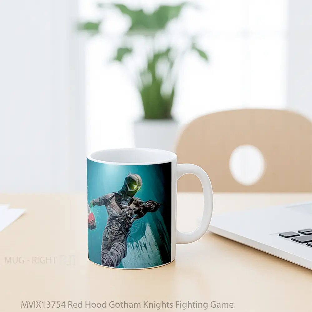 Mug Red Hood Gotham Knights Fighting Game Gelas Superhero - All-side / Desain
