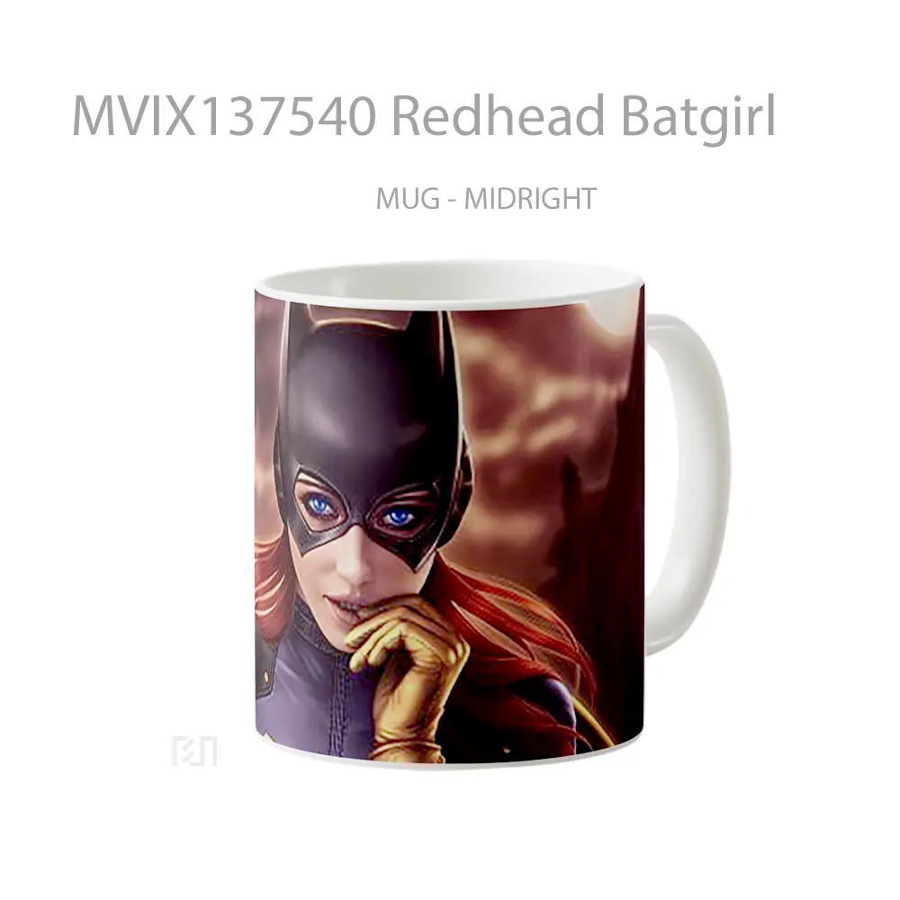 Mug Redhead Batgirl Gelas Superhero - All-side / Desain