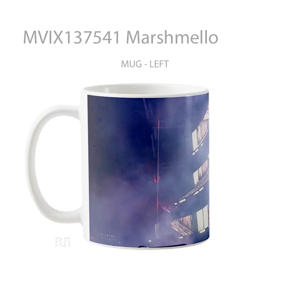 Mug Marshmello Gelas Keramik Unik - All-side / Desain