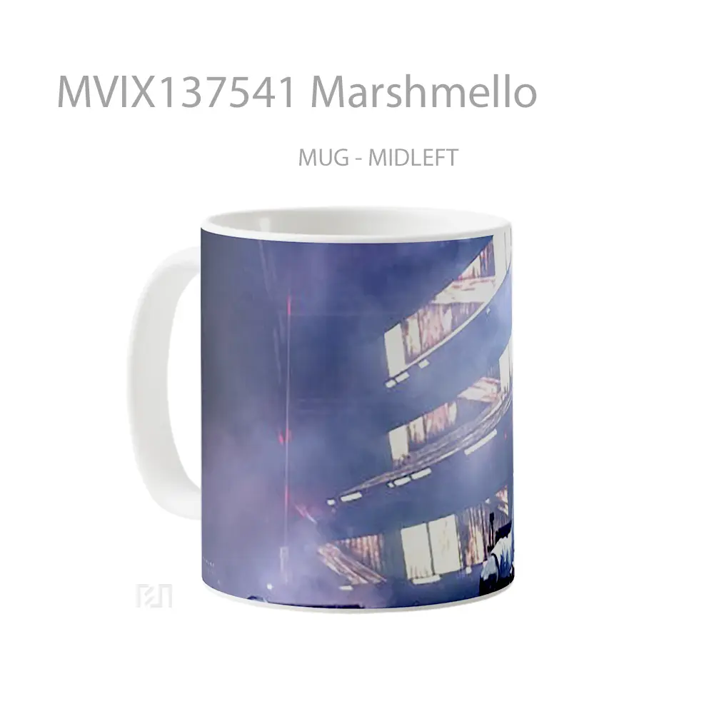 Mug Marshmello Gelas Keramik Unik - All-side / Desain