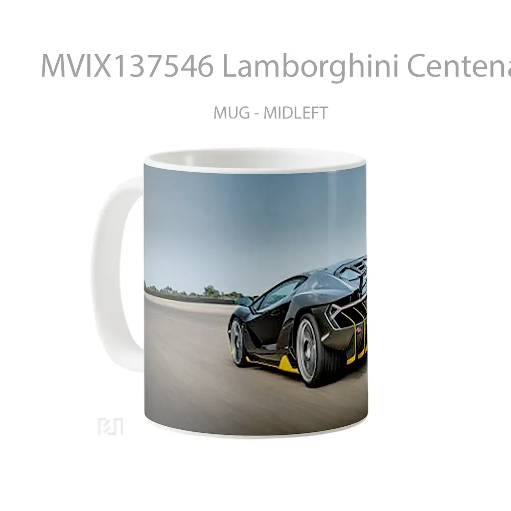 Mug Lamborghini Centenario V3 Cangkir Mobil - All-side / Desain