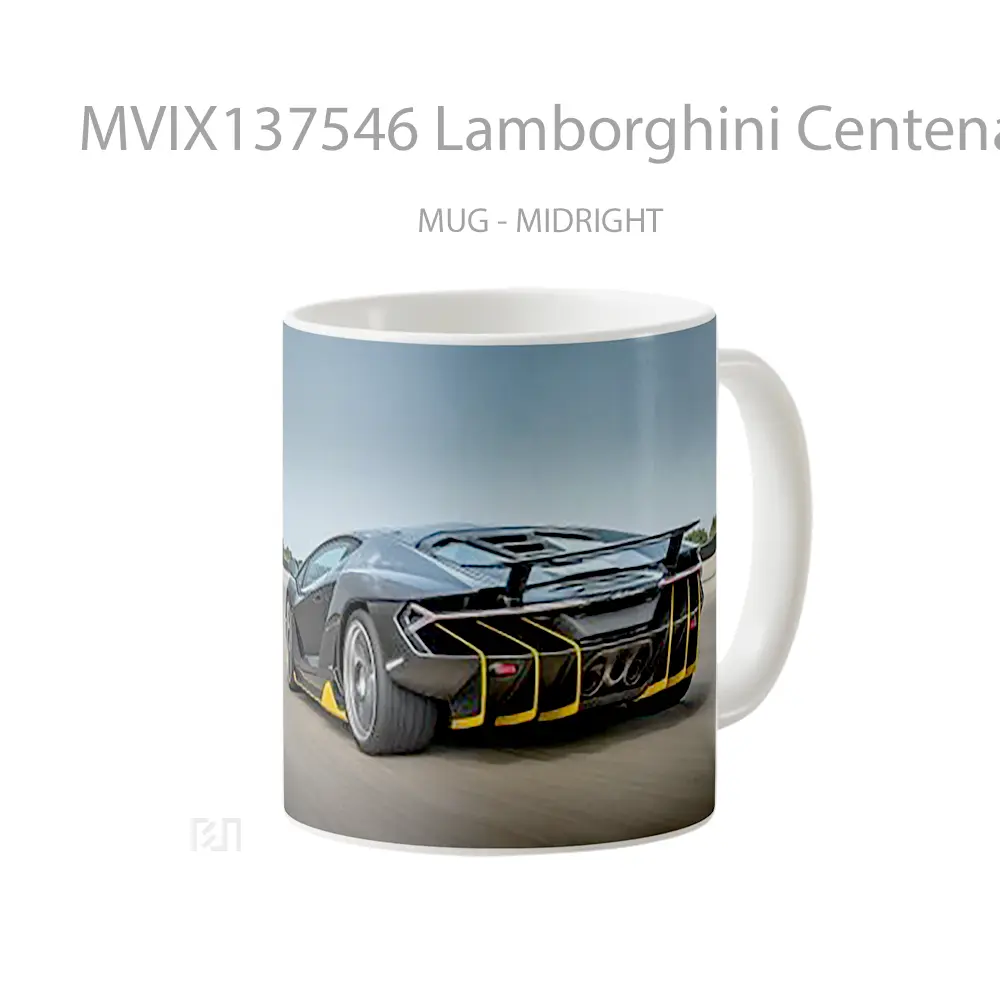 Mug Lamborghini Centenario V3 Cangkir Mobil - All-side / Desain