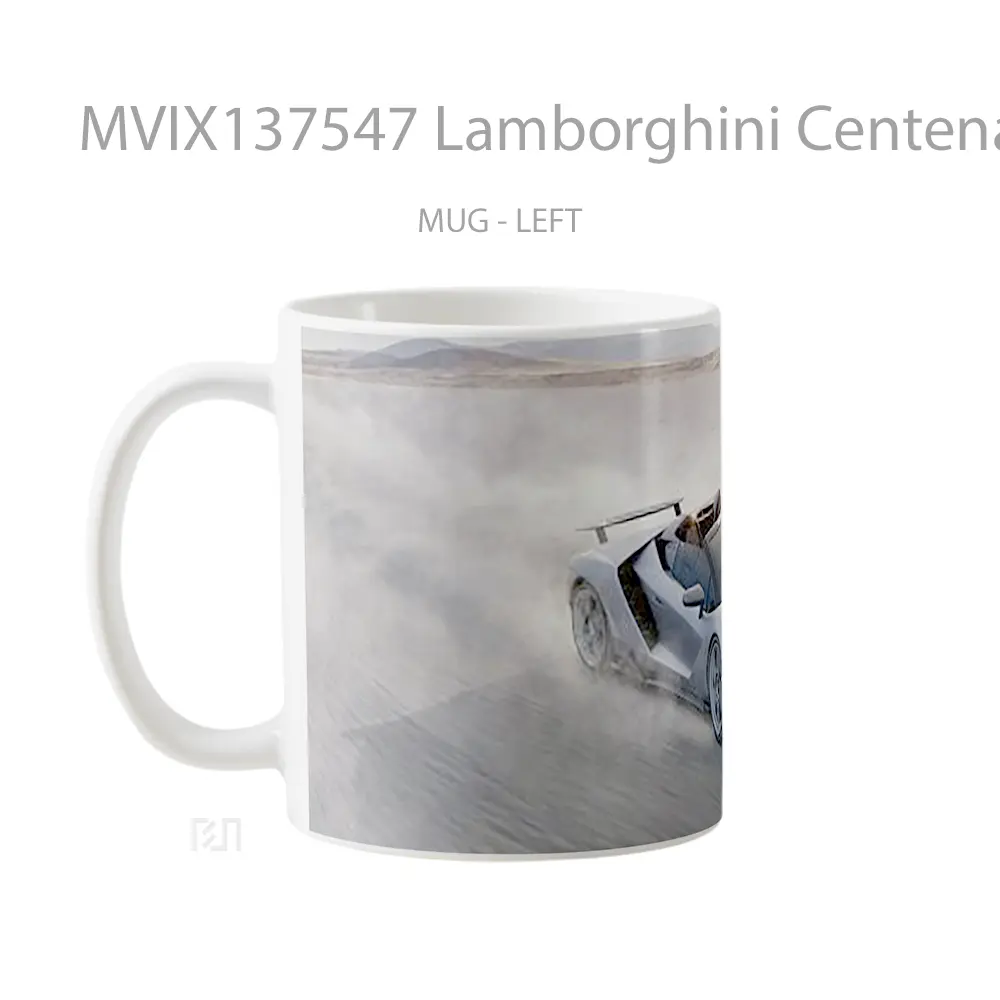 Mug Lamborghini Centenario Roadster Cangkir Mobil - All-side / Desain