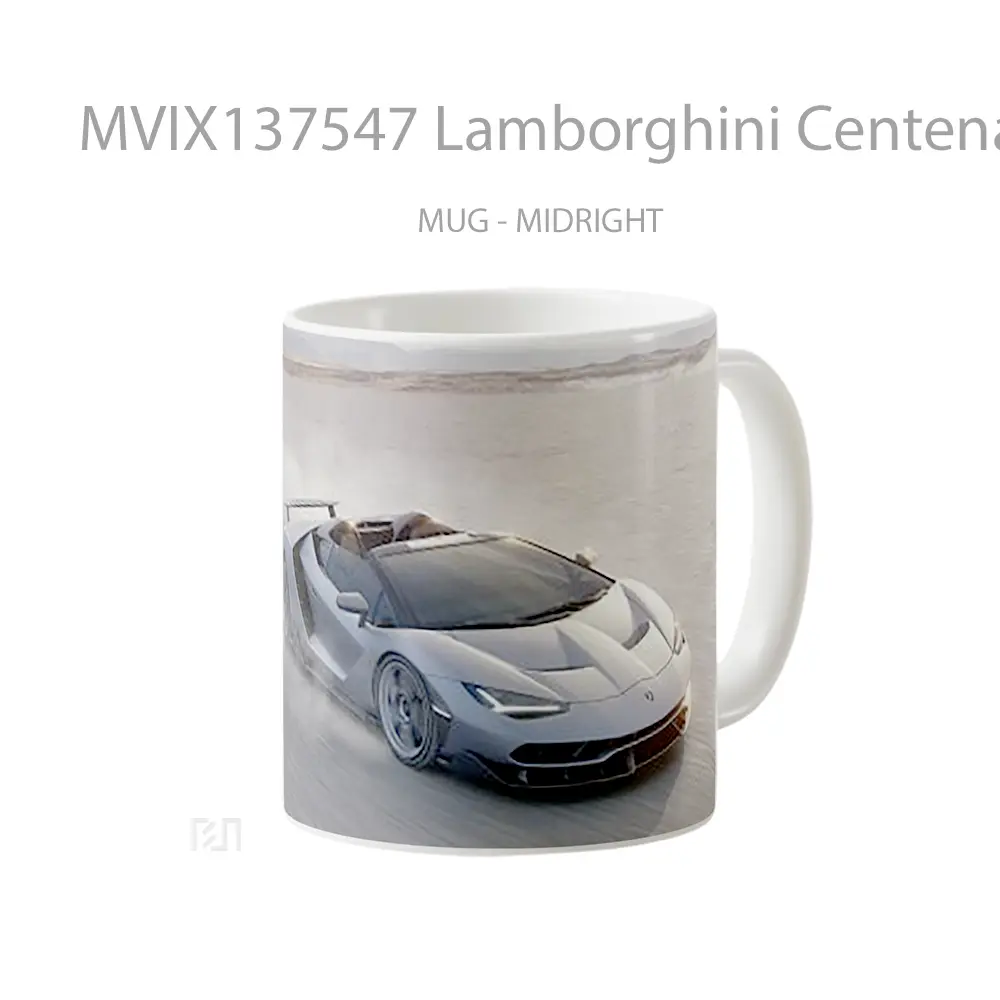 Mug Lamborghini Centenario Roadster Cangkir Mobil - All-side / Desain