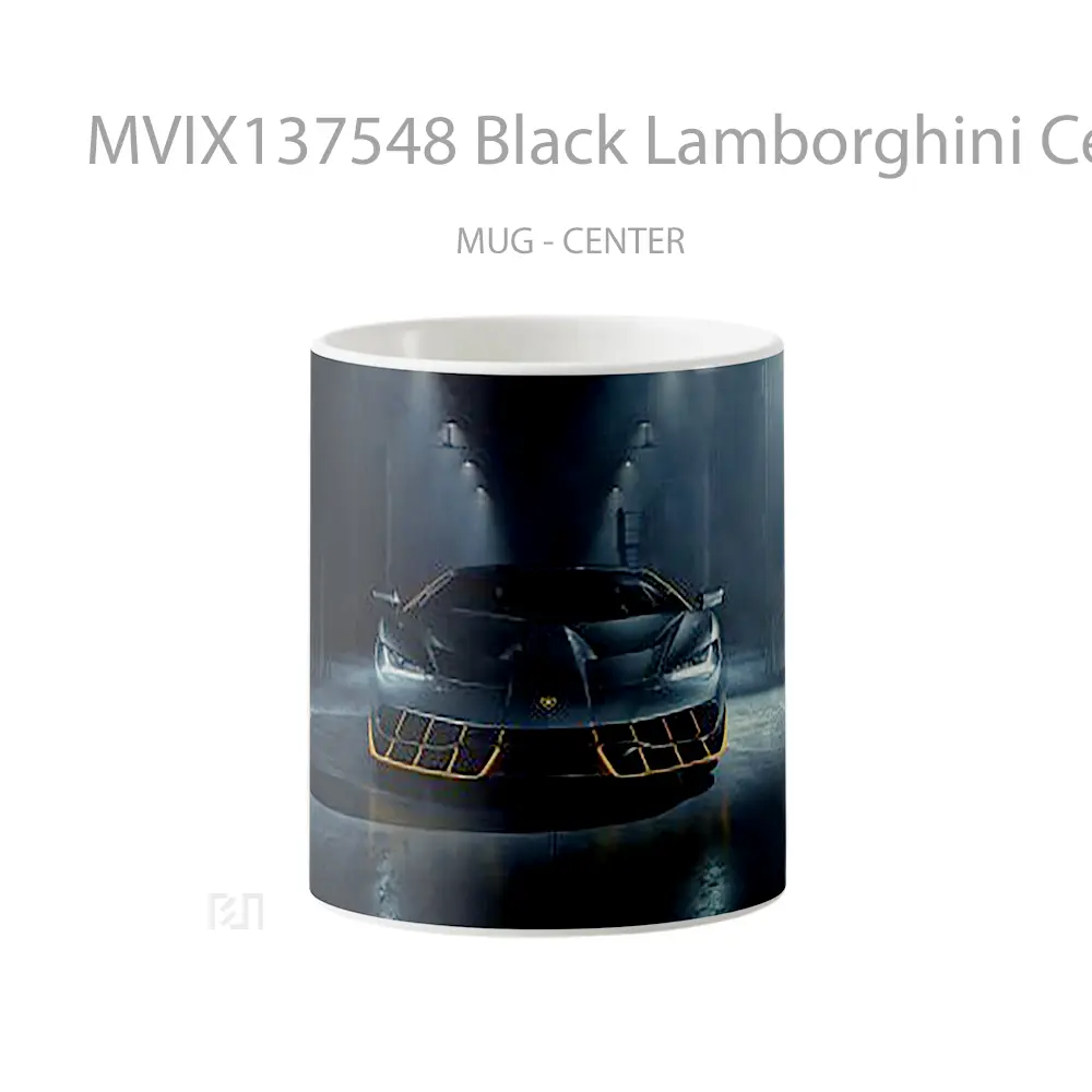 Mug Black Lamborghini Centenario Cangkir Mobil