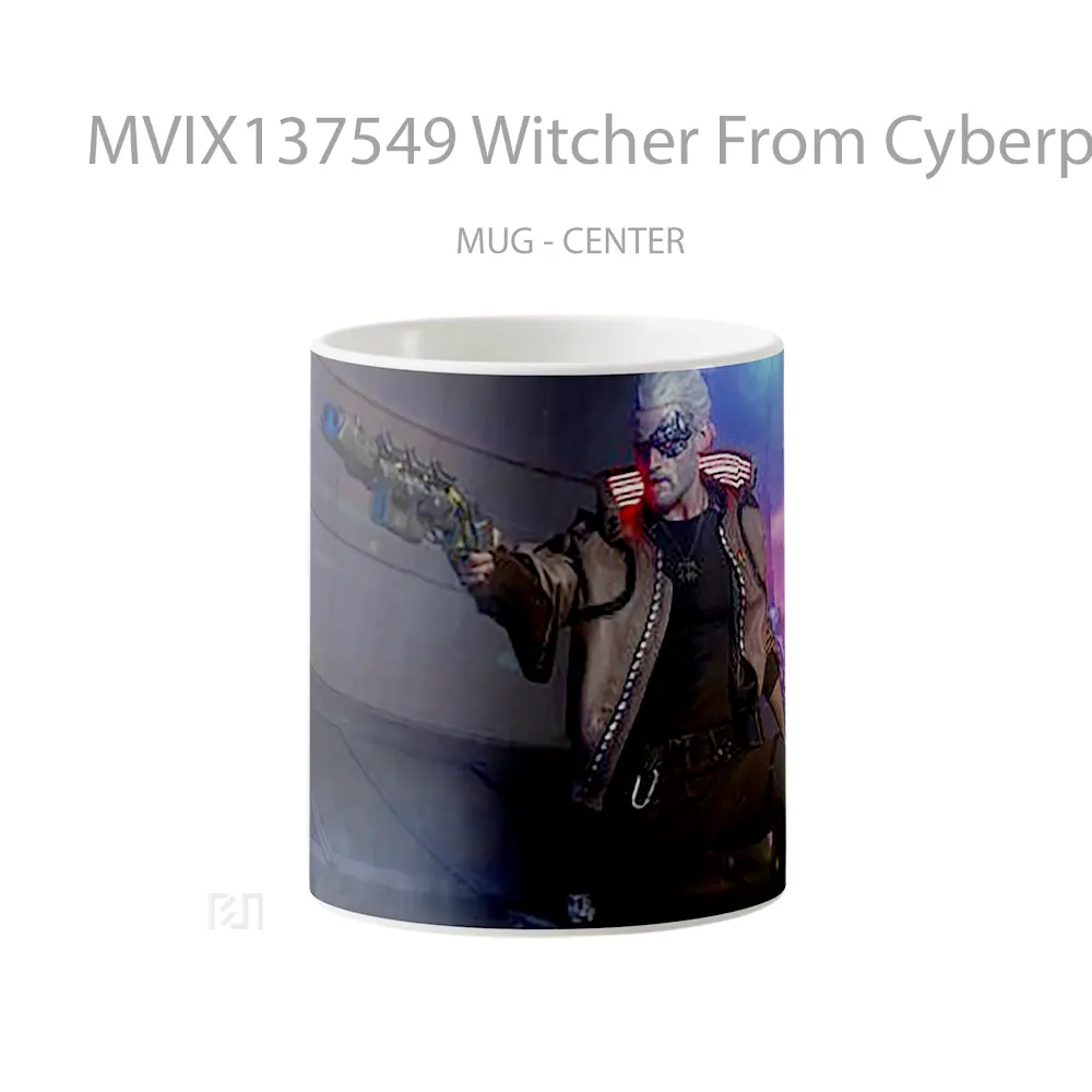 Mug Witcher From Cyberpunk 2077 Cangkir Gamer