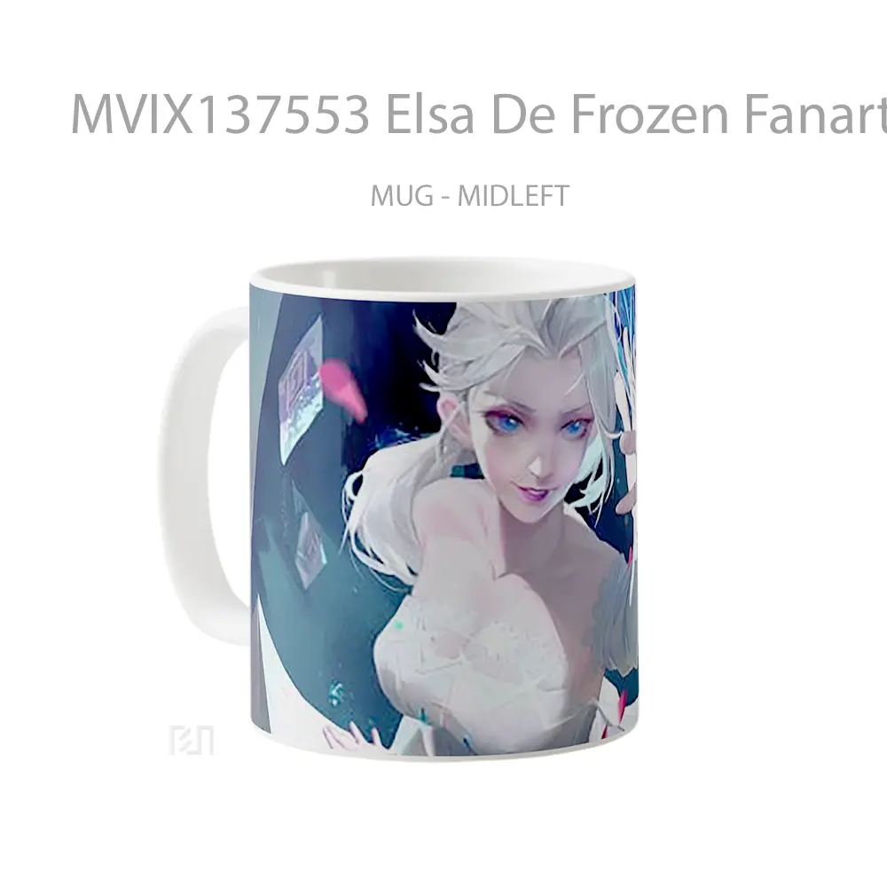 Mug Elsa De Frozen Fanart Gelas Keramik Unik - All-side / Desain