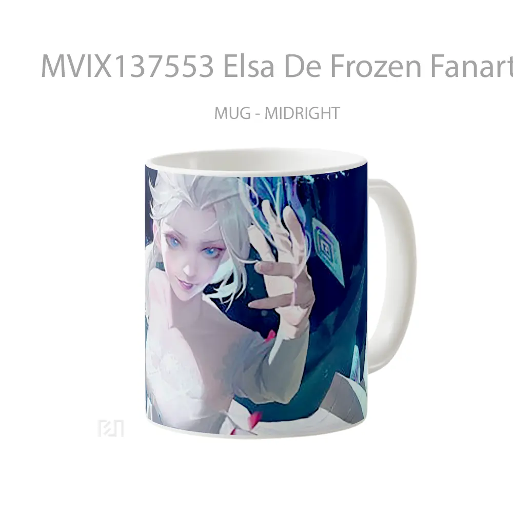Mug Elsa De Frozen Fanart Gelas Keramik Unik - All-side / Desain