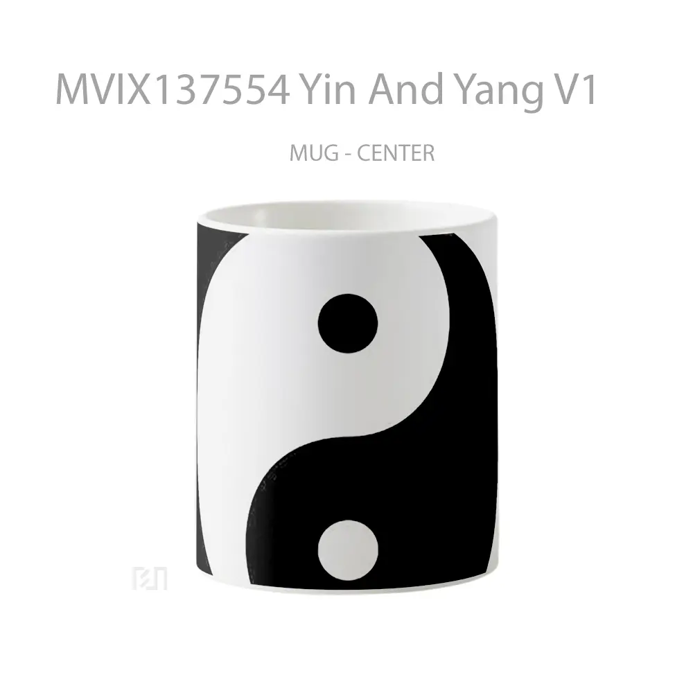 Mug Yin And Yang V1 Gelas Keramik Unik