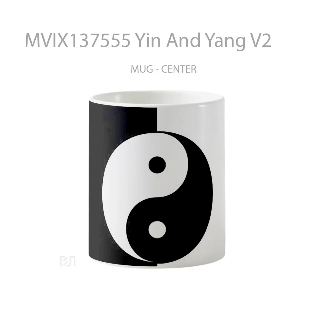Mug Yin And Yang V2 Gelas Keramik Unik