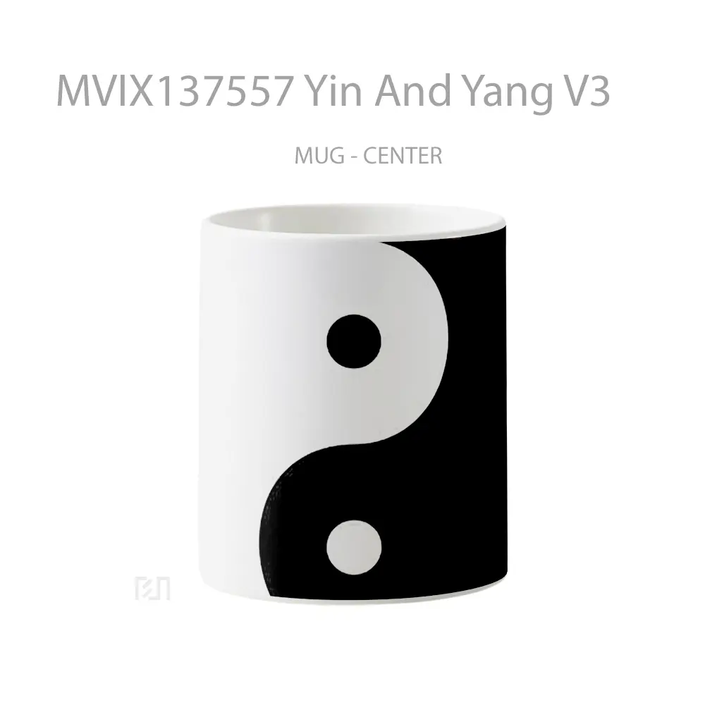 Mug Yin And Yang V3 Gelas Keramik Unik