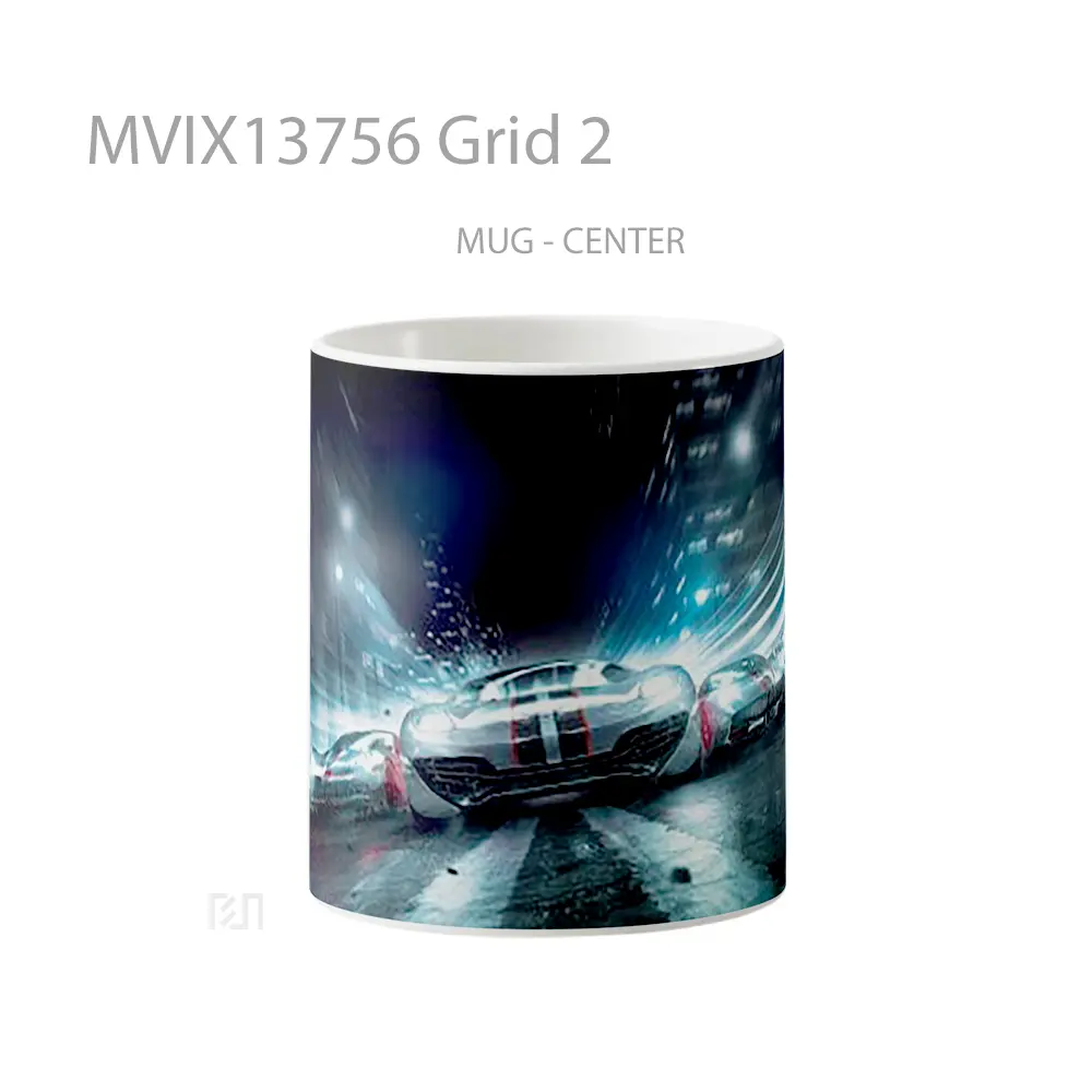 Mug Grid 2 Gelas Keramik Unik