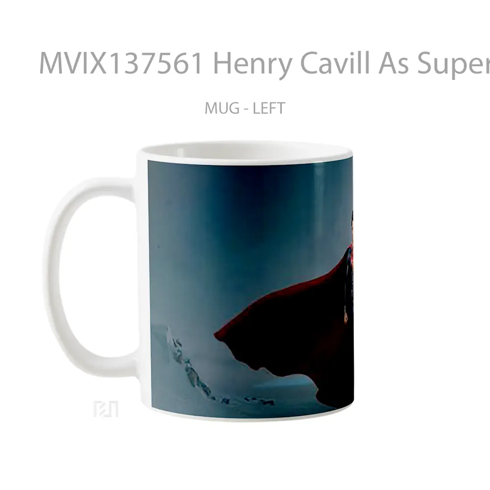 Mug Henry Cavill As Superman V1 Gelas Superhero - All-side / Desain