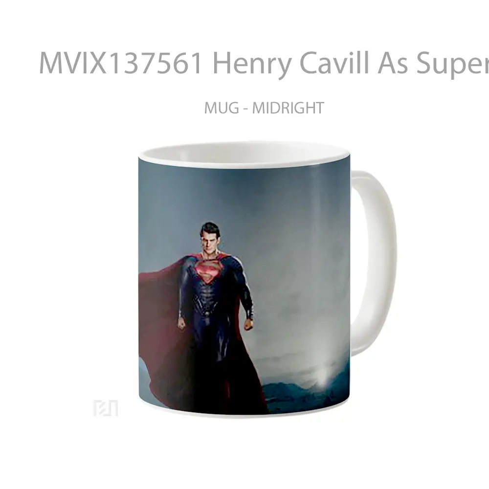 Mug Henry Cavill As Superman V1 Gelas Superhero - All-side / Desain
