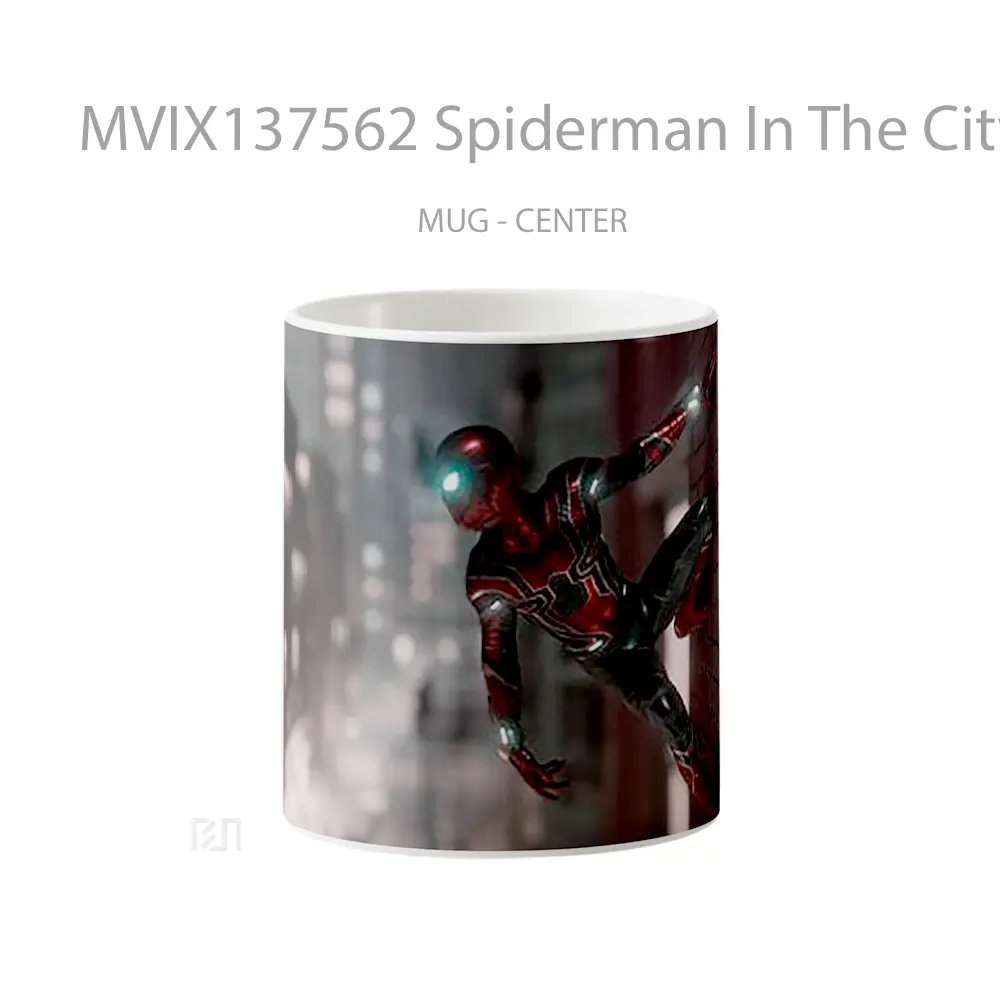 Mug Spiderman In The City Gelas Superhero