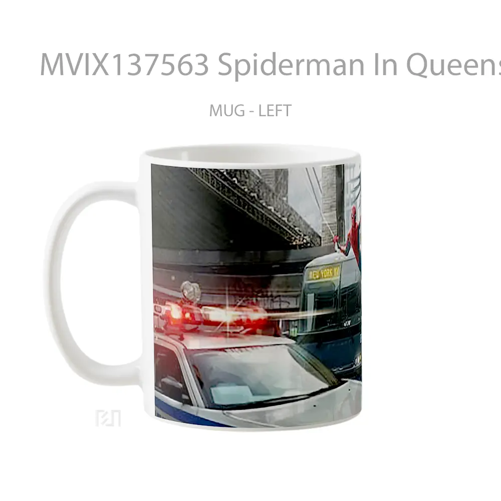 Mug Spiderman In Queens Fanart Gelas Superhero - All-side / Desain