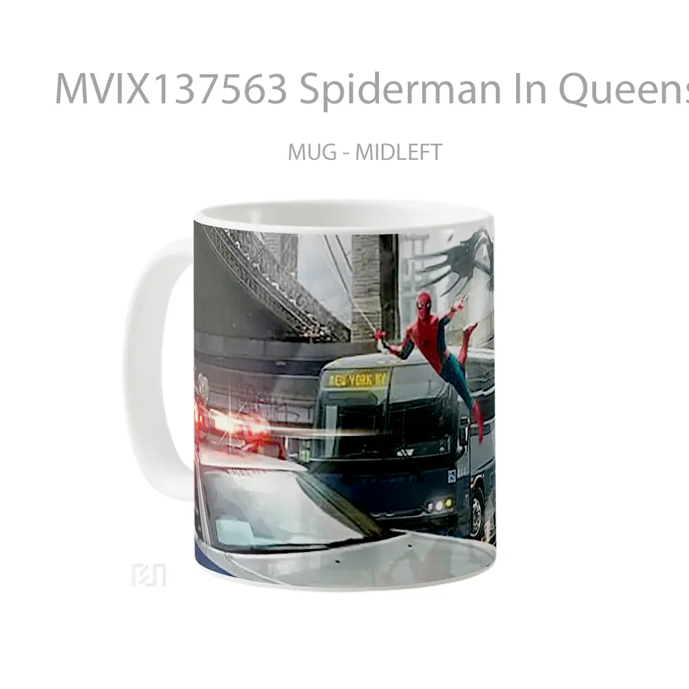 Mug Spiderman In Queens Fanart Gelas Superhero - All-side / Desain