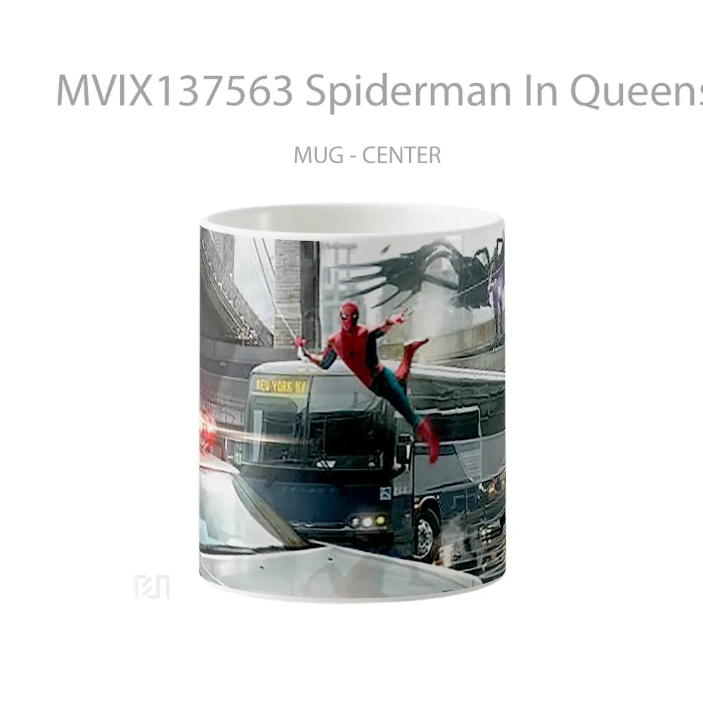 Mug Spiderman In Queens Fanart Gelas Superhero