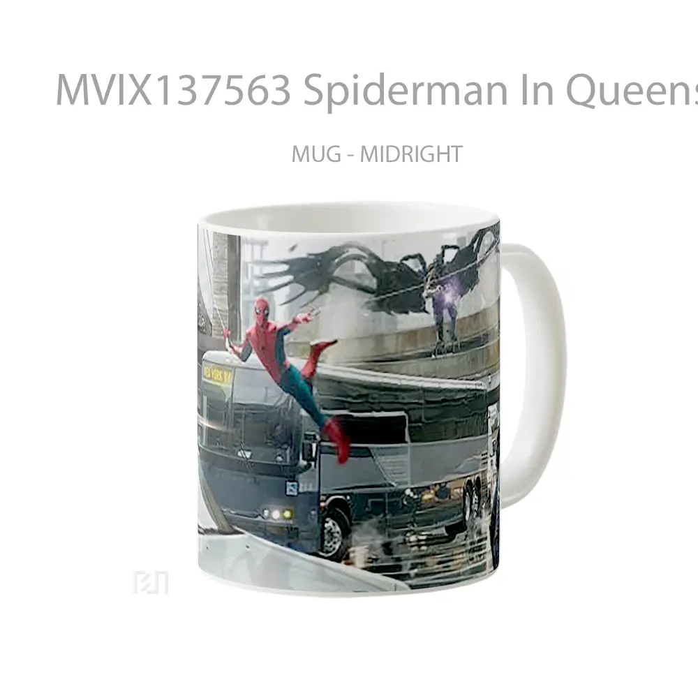 Mug Spiderman In Queens Fanart Gelas Superhero - All-side / Desain