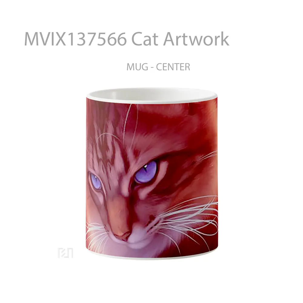 Mug Cat Artwork Gelas Hewan Lucu