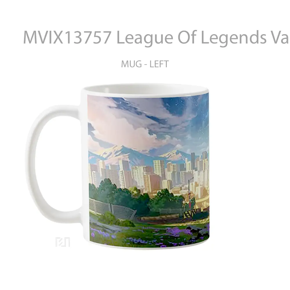 Mug League Of Legends Valoran City Cangkir Gamer - All-side / Desain