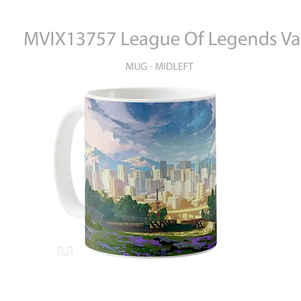 Mug League Of Legends Valoran City Cangkir Gamer - All-side / Desain