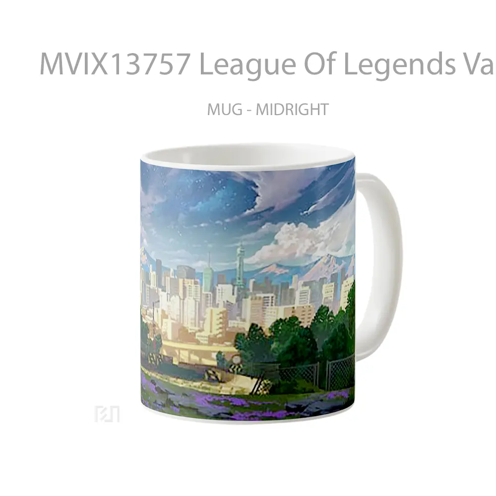 Mug League Of Legends Valoran City Cangkir Gamer - All-side / Desain