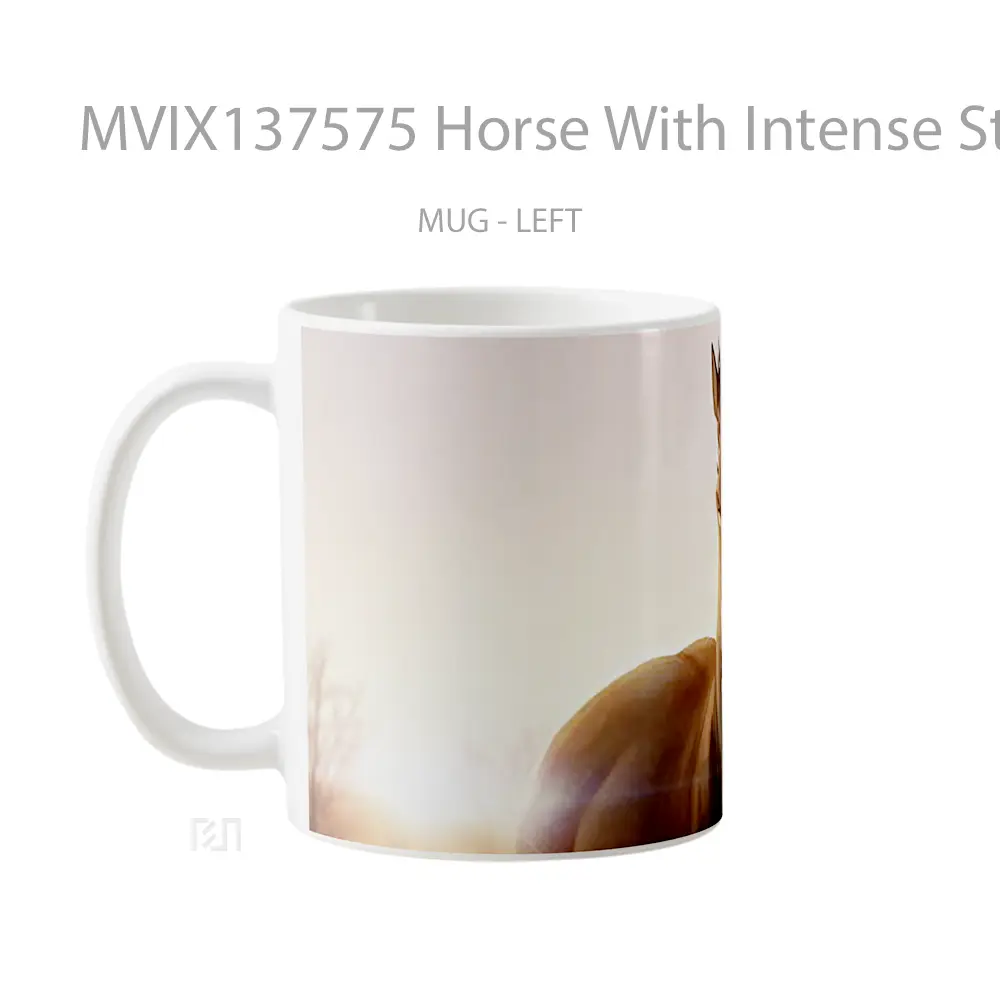 Mug Horse With Intense Stare Gelas Hewan Lucu - All-side / Desain