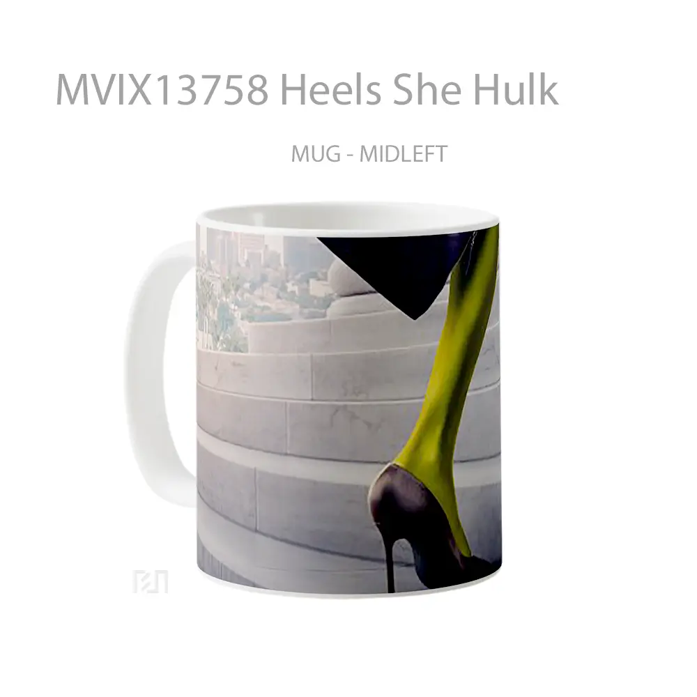 Mug Heels She Hulk Gelas Superhero - All-side / Desain