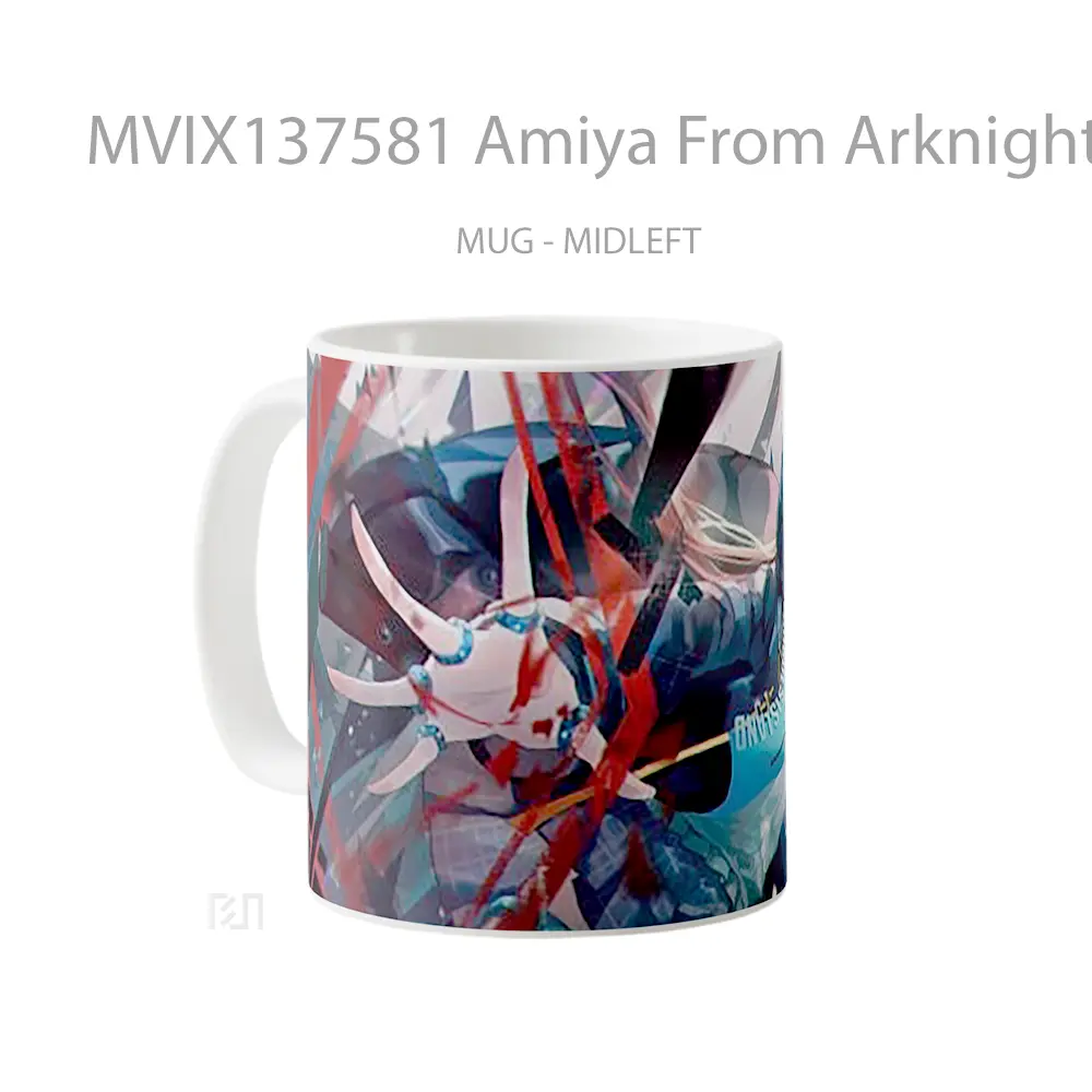 Mug Amiya From Arknights Gelas Keramik Unik - All-side / Desain