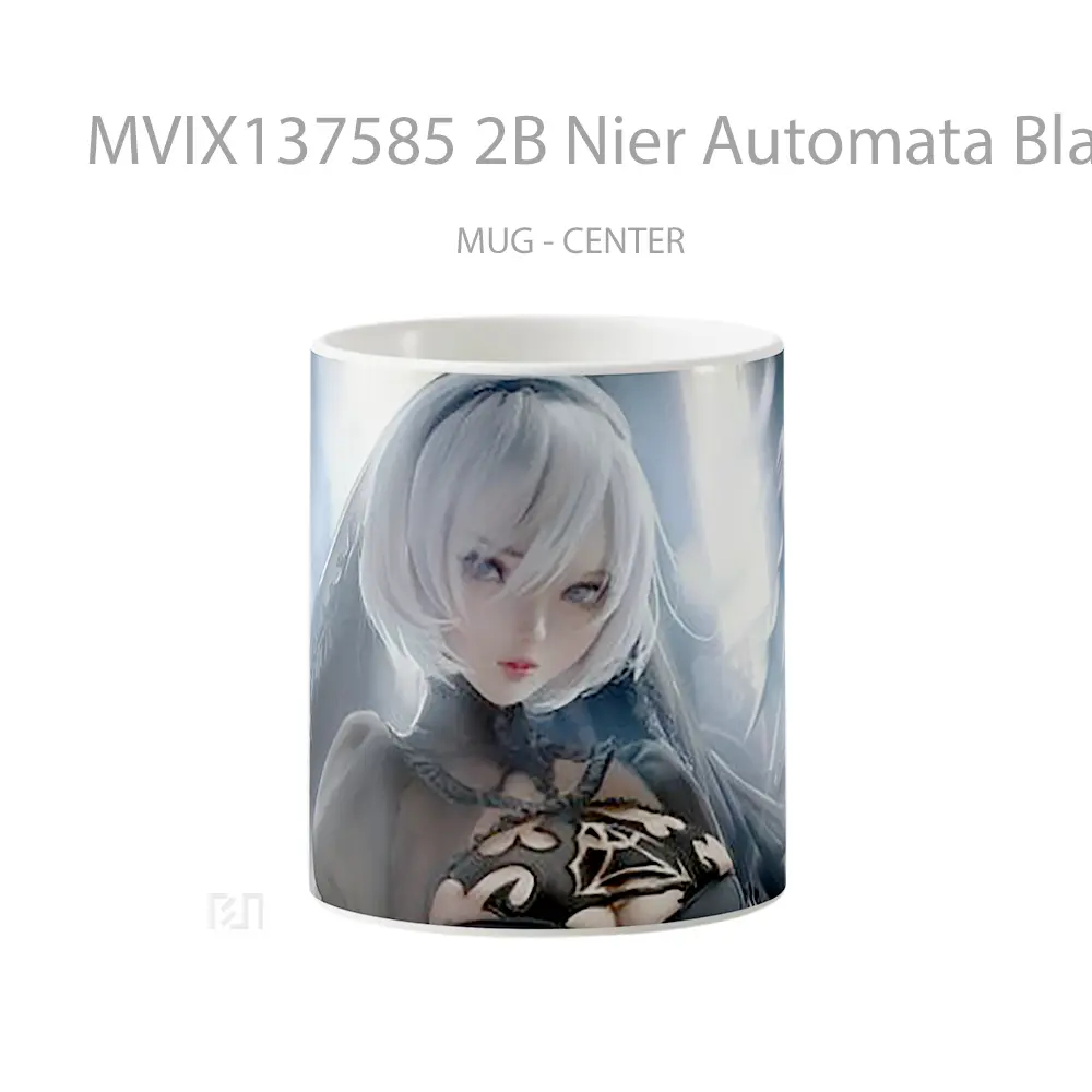 Mug 2B Nier Automata Black Dress Cangkir Gamer