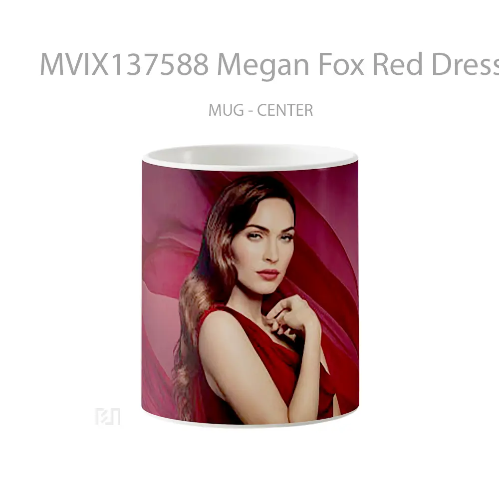 Mug Megan Fox Red Dress Gelas Selebriti