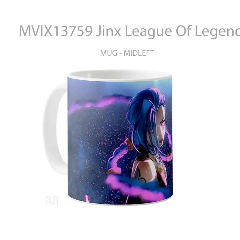 Mug Jinx League Of Legends V1 Cangkir Gamer - All-side / Desain