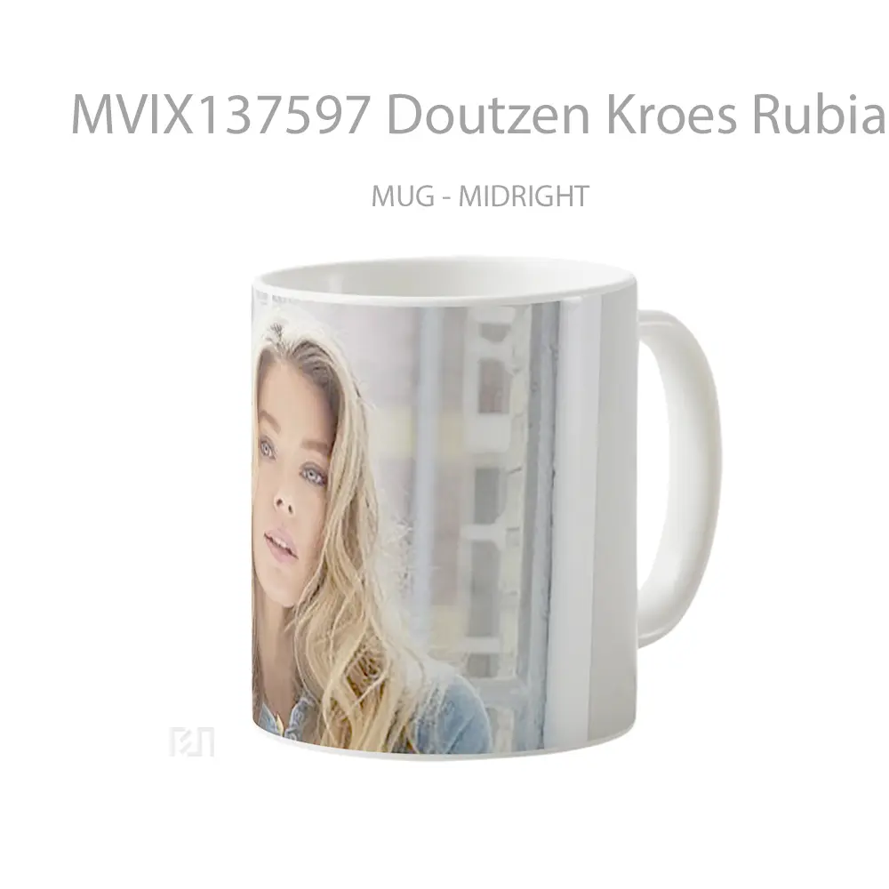 Mug Doutzen Kroes Rubia Gelas Keramik Unik - All-side / Desain