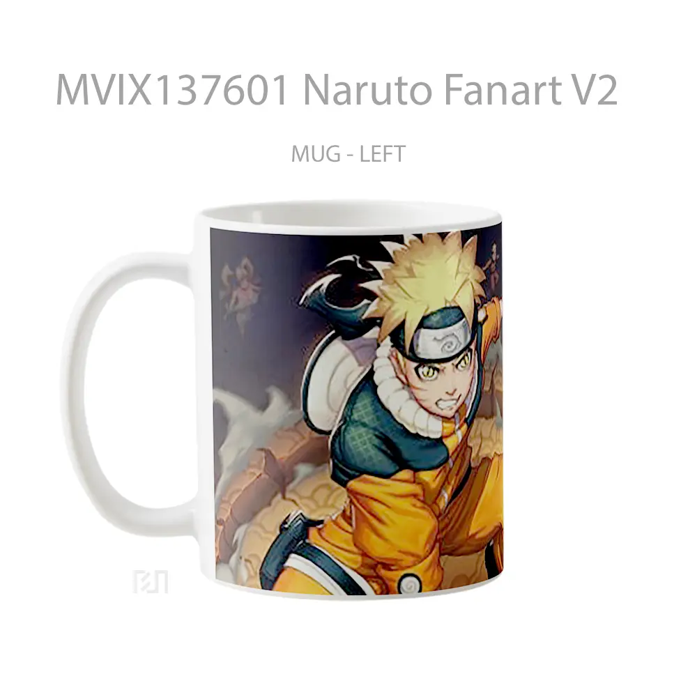 Mug Naruto Fanart V2 Cangkir Anime - All-side / Desain