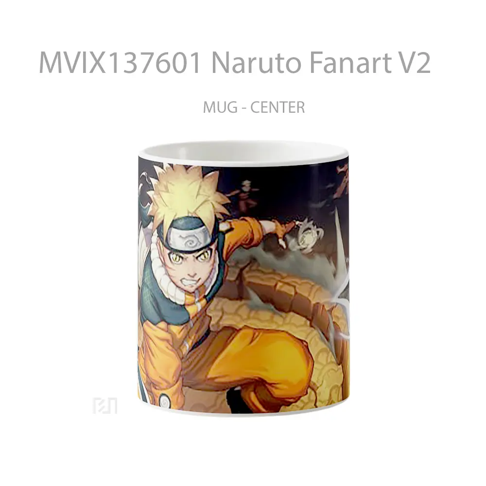 Mug Naruto Fanart V2 Cangkir Anime