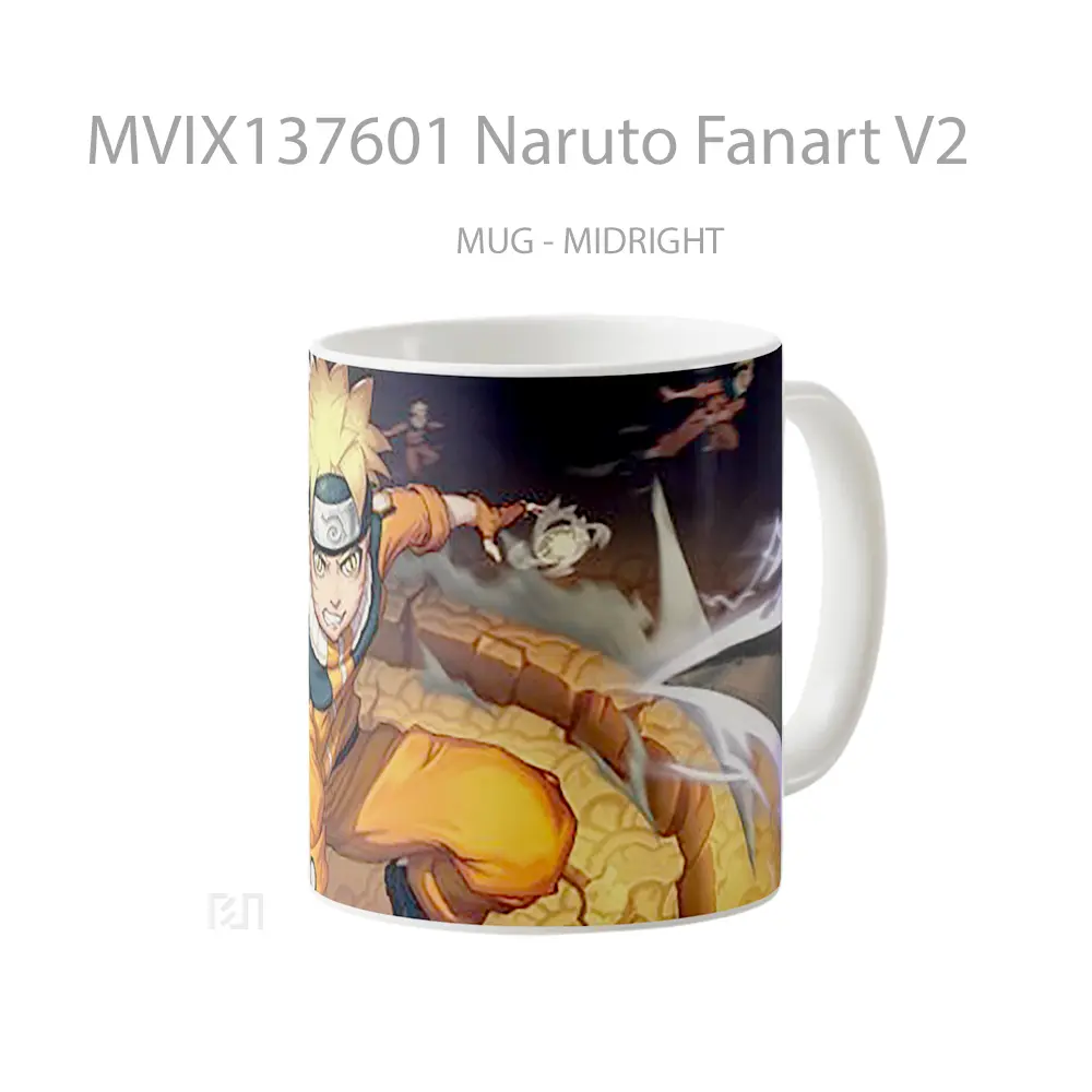 Mug Naruto Fanart V2 Cangkir Anime - All-side / Desain