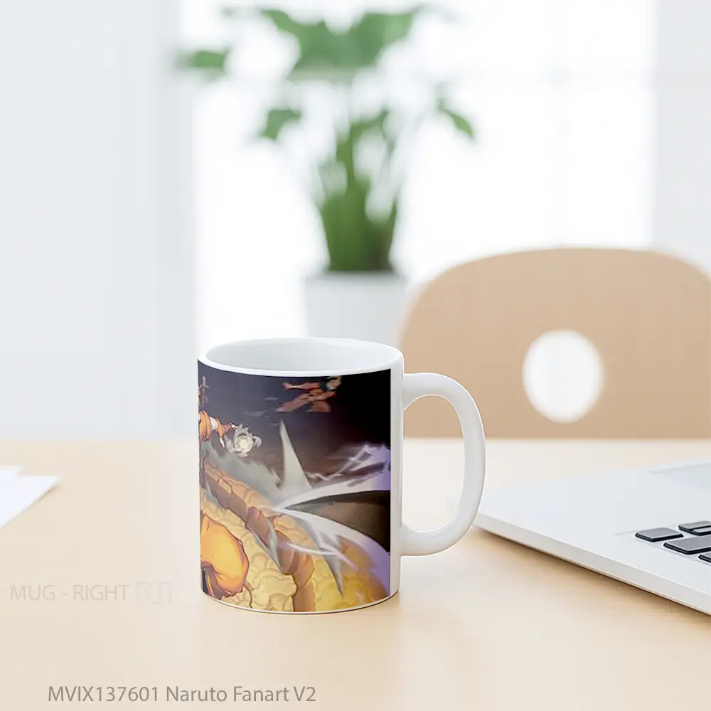 Mug Naruto Fanart V2 Cangkir Anime - All-side / Desain