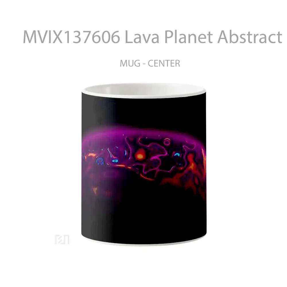 Mug Lava Planet Abstract Gelas Seni Modern