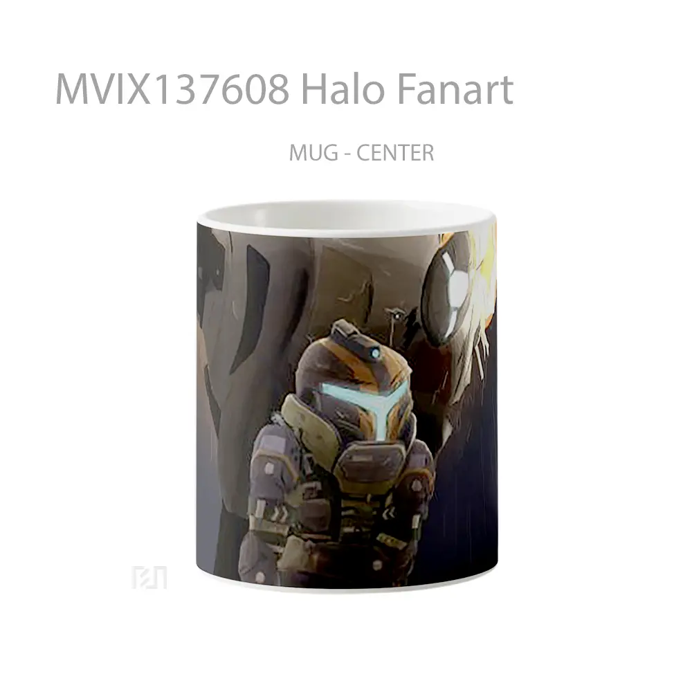 Mug Halo Fanart Cangkir Gamer