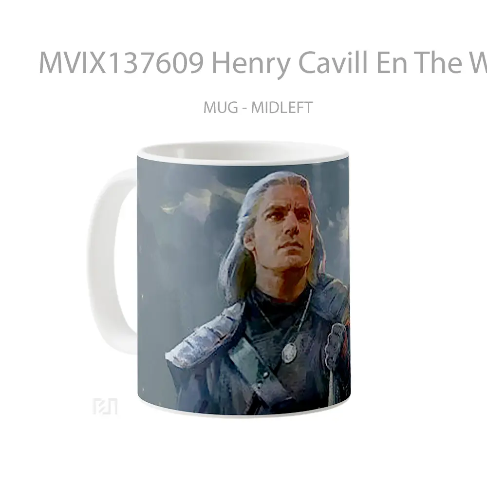 Mug Henry Cavill En The Witcher Fanart Gelas Keramik Unik - All-side / Desain