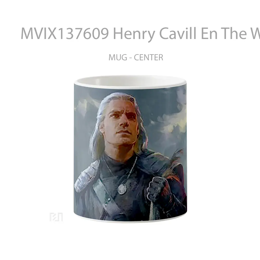 Mug Henry Cavill En The Witcher Fanart Gelas Keramik Unik